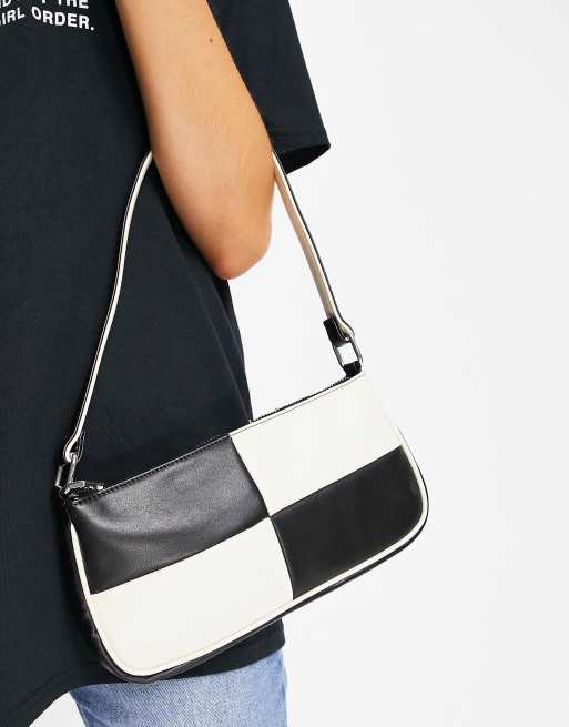 Black and cheap white shoulder bag