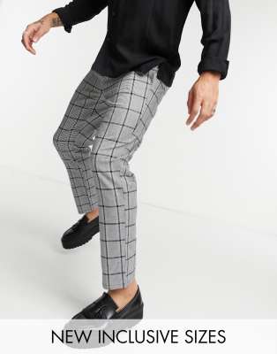 mens ankle grazer pants