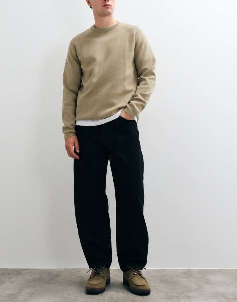 ASOS DESIGN slim barrel jean in black - view 1
