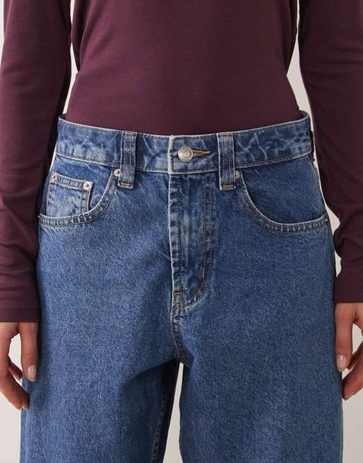 ASOS DESIGN slim barrel jeans in clean light midwash, 5 of 5