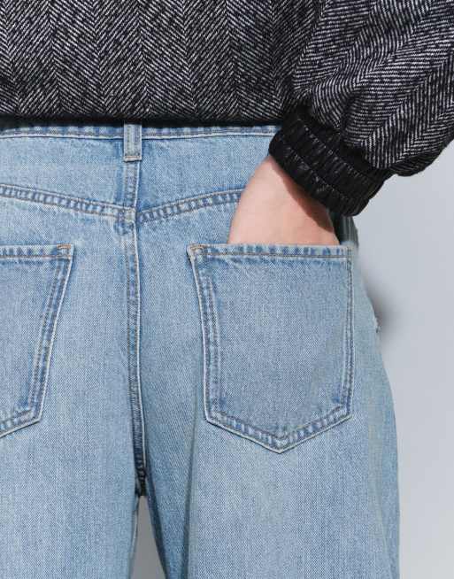 ASOS DESIGN Slim Barrel Jeans in heller Bleach-Waschung, 5 von 5