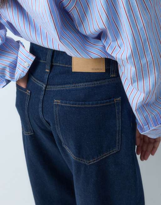 ASOS DESIGN slim barrel jeans in rinse, 4 of 5