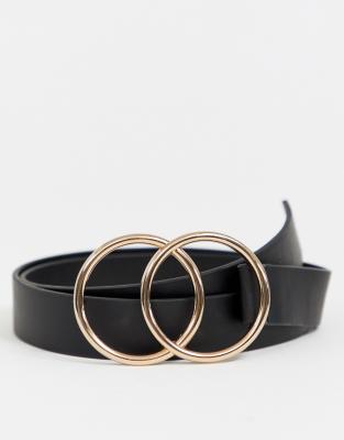 double circle buckle belt