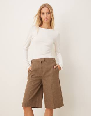 Asos Design Slim Bermuda Shorts In Animal Print