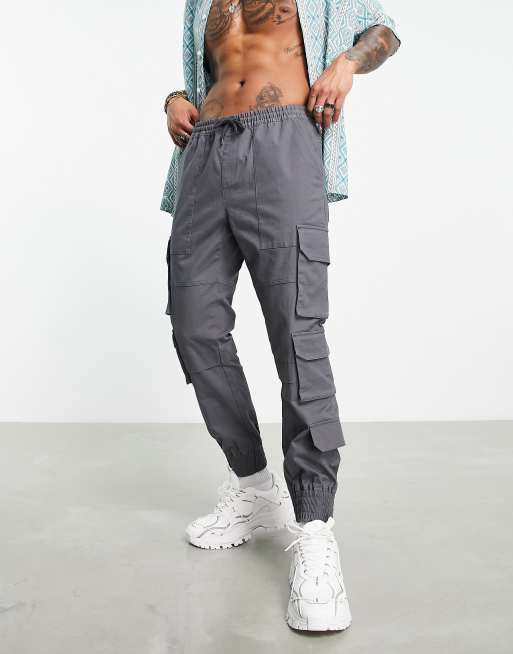 ASOS Design Slim Cargo Pants with Multipockets