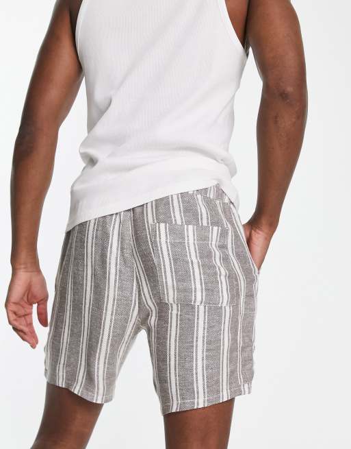 Asos store striped shorts