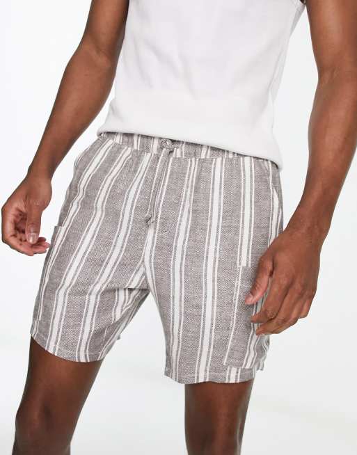 Asos store striped shorts