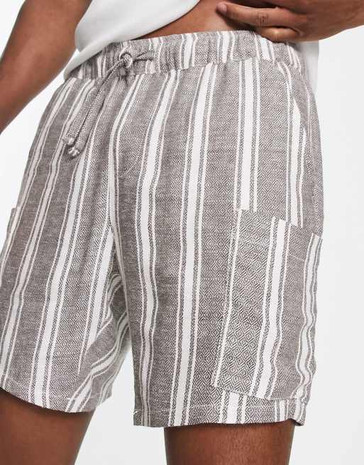 Asos store striped shorts