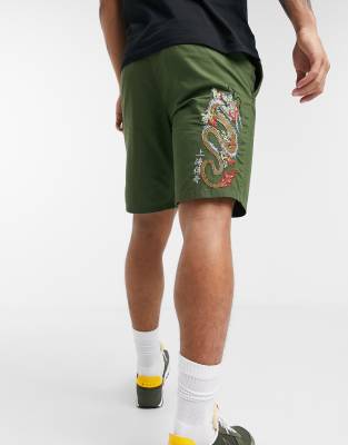 slim cargo shorts