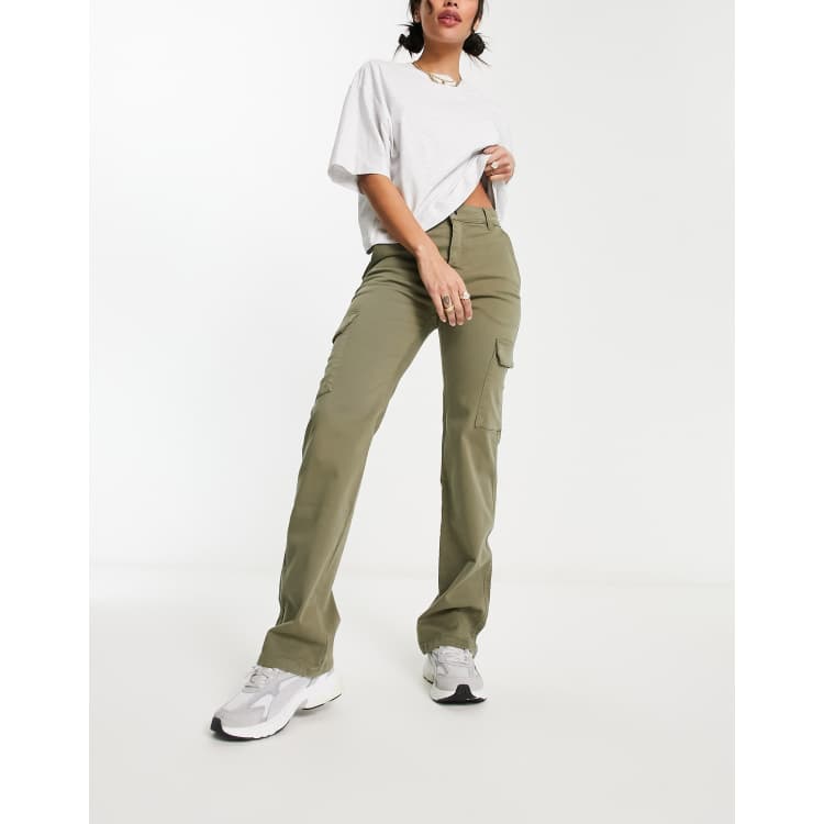 ASOS DESIGN super skinny cargo pants with tape detail in khaki