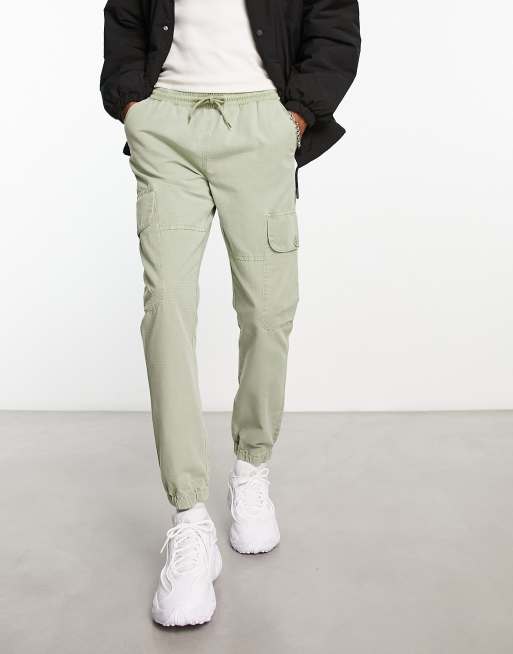 Green slim sale cargo pants