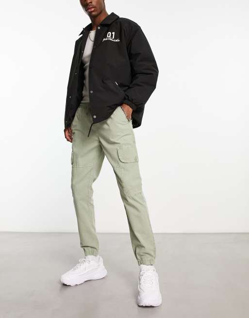 Green slim hot sale cargo pants