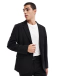 [ASOS DESIGN] ASOS DESIGN slim casual suit jacket in black Chest 36 Regular BLACK