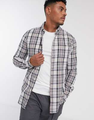 slim check shirt