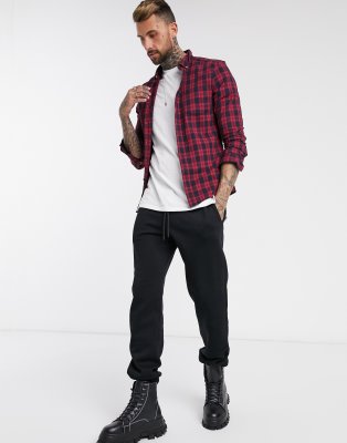 asos red check shirt