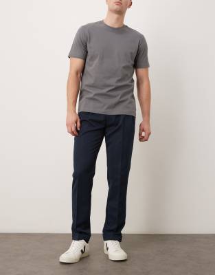 Asos Design Slim Chino Dress Pants In Blue