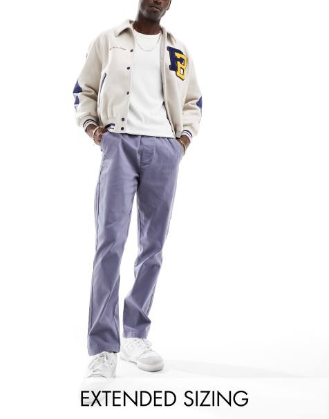 ASOS DESIGN slim chino pants in washed gray - view 1