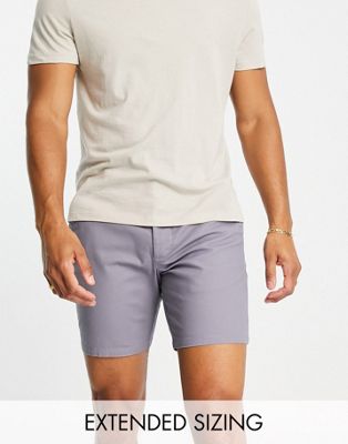 ASOS DESIGN slim chino shorts in blue - ASOS Price Checker