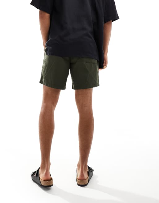 ASOS DESIGN slim chino shorts in khaki ASOS