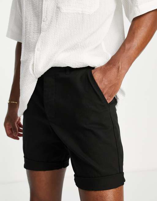 ASOS DESIGN 3 pack slim chino shorts in shorter length with elasticated  waist save