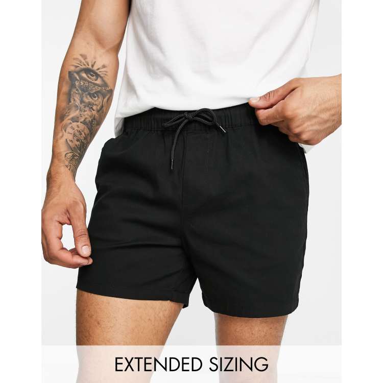 Mens chino cheap shorts elasticated waist