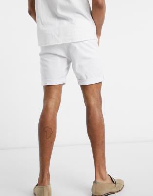 white dress shorts