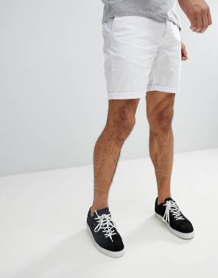 chino shorts white