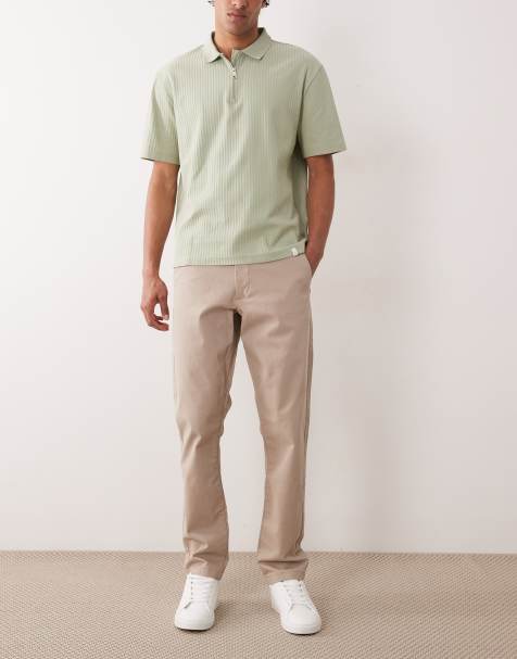 ASOS DESIGN slim chinos in beige - view 1