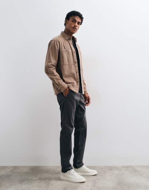 ASOS DESIGN slim chinos in grey, 2 of 5