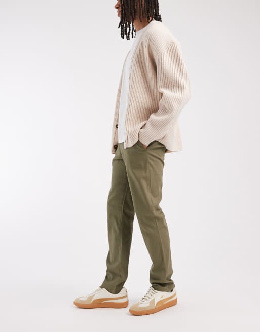 ASOS DESIGN slim chinos in khaki, 3 of 5