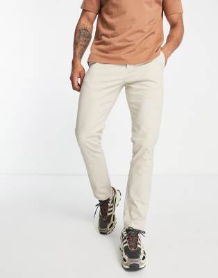 ASOS DESIGN slim chinos in light beige - ASOS Price Checker