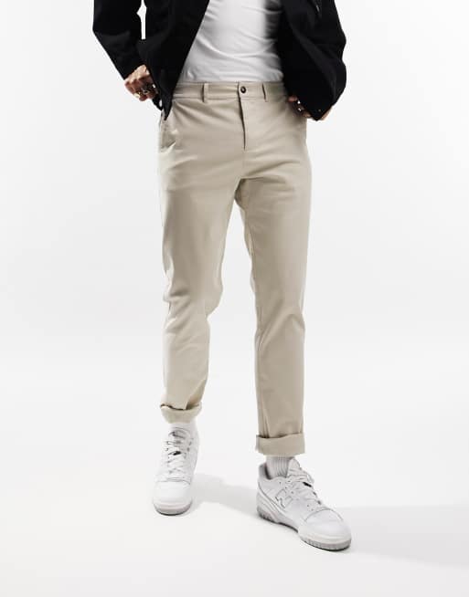 ASOS DESIGN Petite chino pants in stone