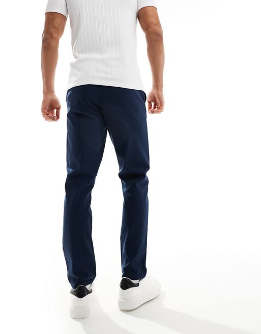 ASOS DESIGN regular fit smart linen short sleeve shirt in white