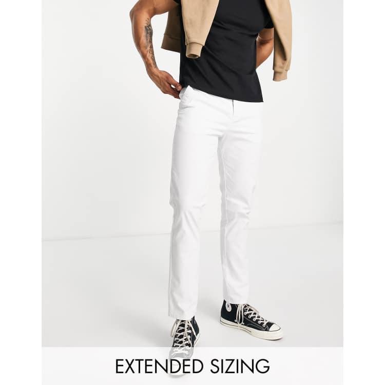 Asos white sale chinos