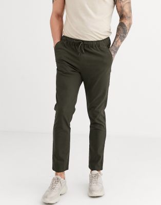 elasticated chinos