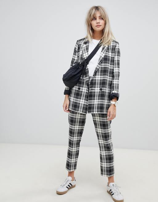 ASOS DESIGN Mono Check Suit, 3 of 4