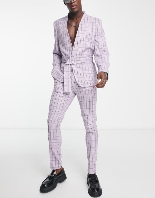 Asos hot sale check suit