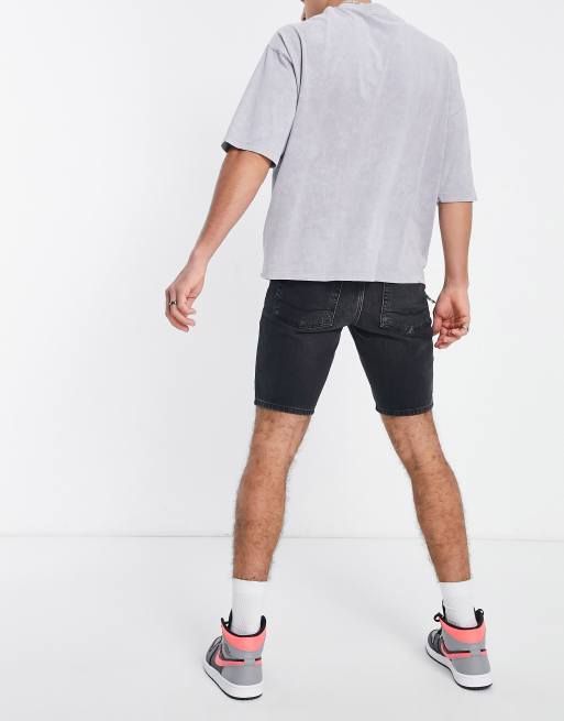 Asos mens hot sale black shorts