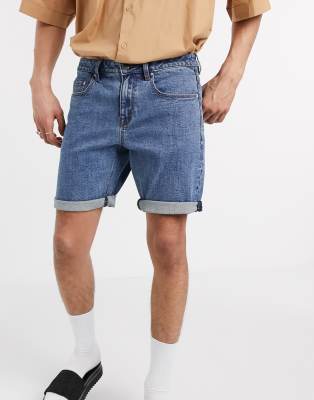 slim jean shorts