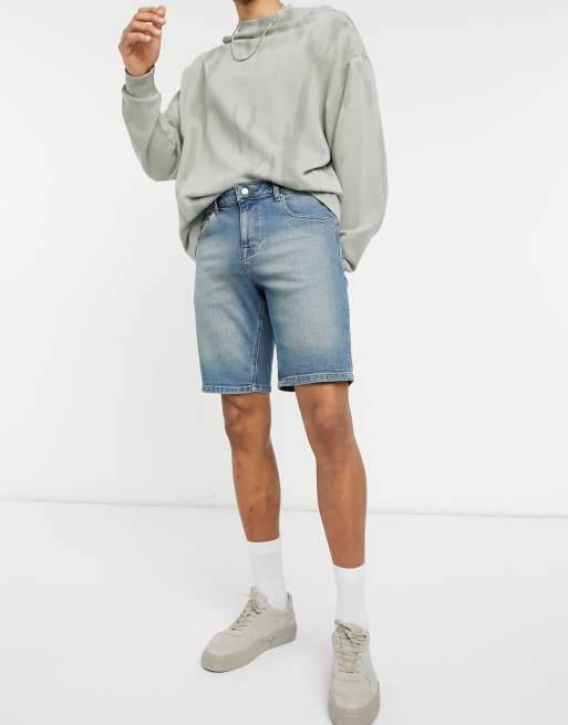 Asos mens denim shorts on sale