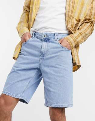 denim shorts light wash