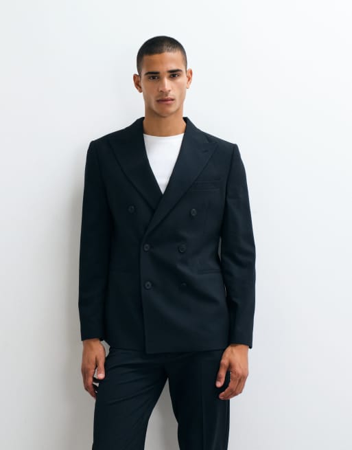 ASOS DESIGN tapered suit in dark navy, 3 af 3