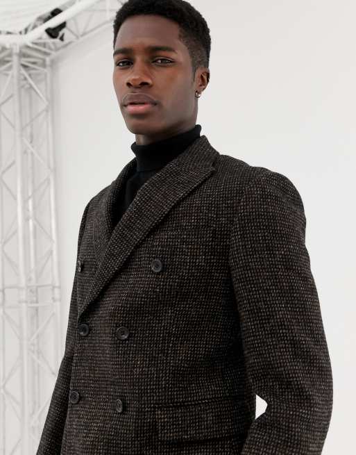 Tweed double 2025 breasted blazer