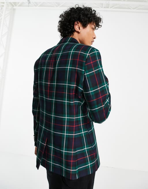 Asos on sale plaid blazer