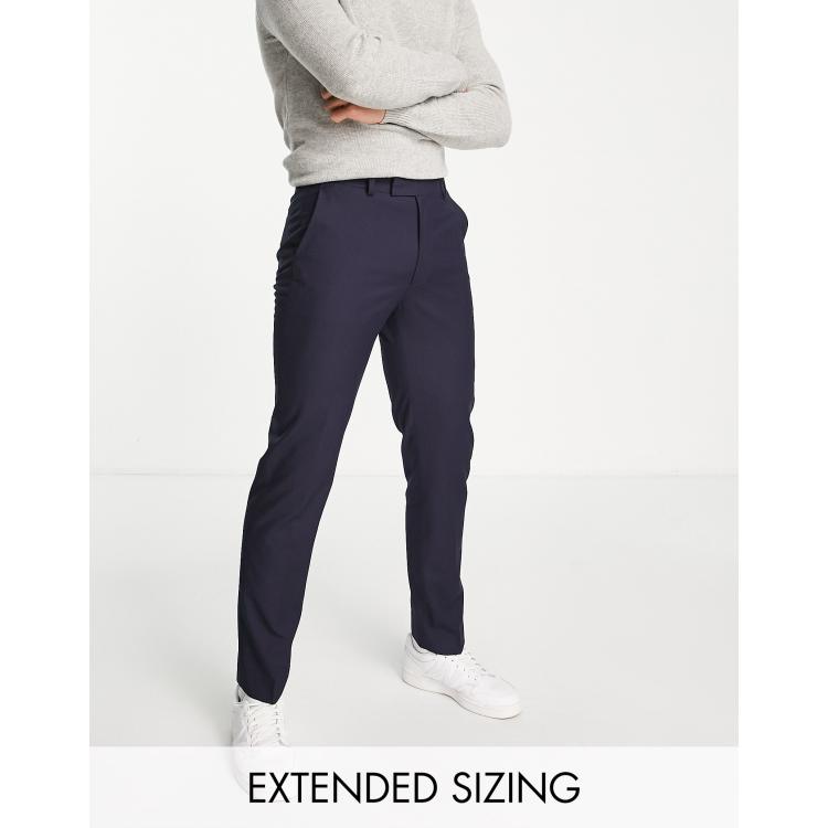 ASOS DESIGN slim dressy pants in navy