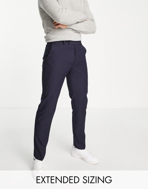 ASOS DESIGN slim dressy pants in navy