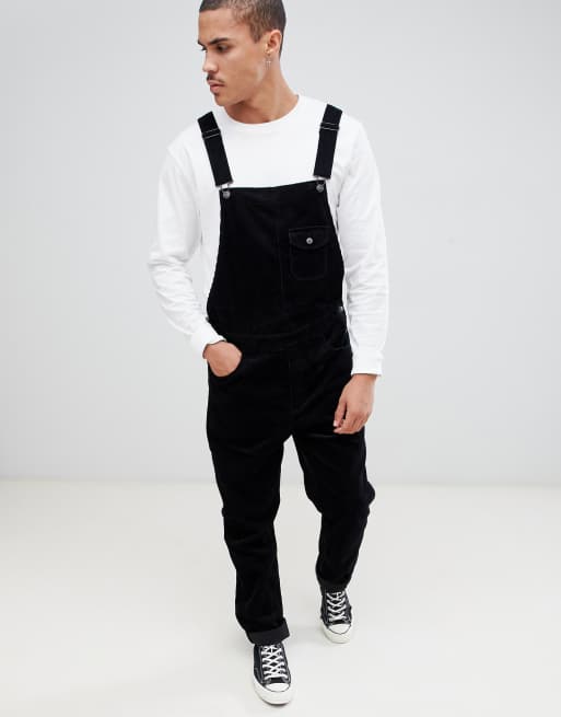 Black slim sale dungarees