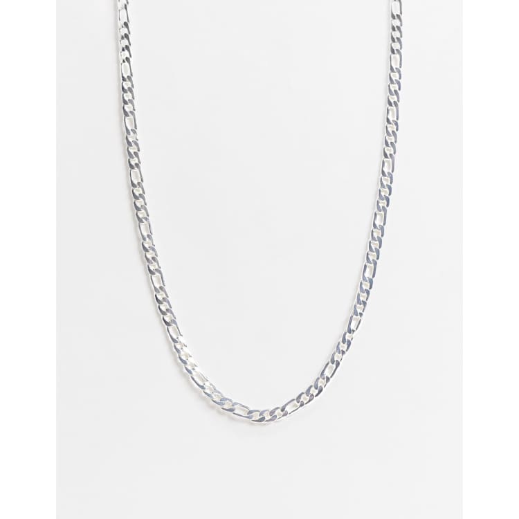 ASOS DESIGN chunky rope jean chain in silver tone