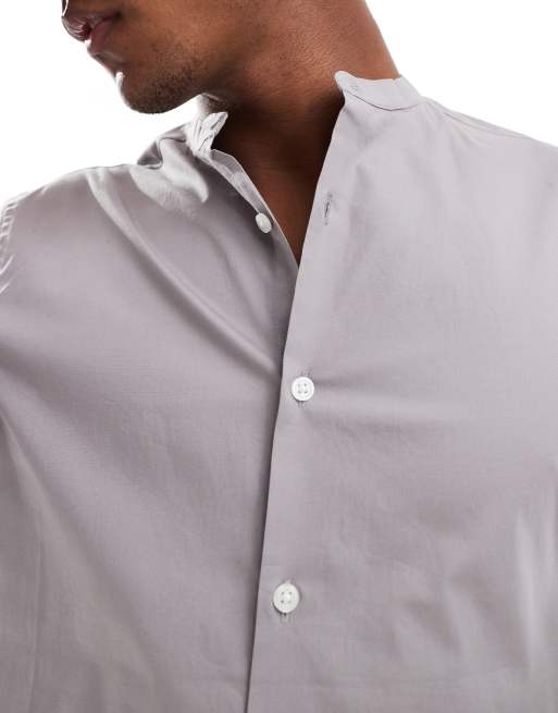 tight fitted graduation dresses Shop Slim-Fit Stretch Dress Shirt – Black main image 0