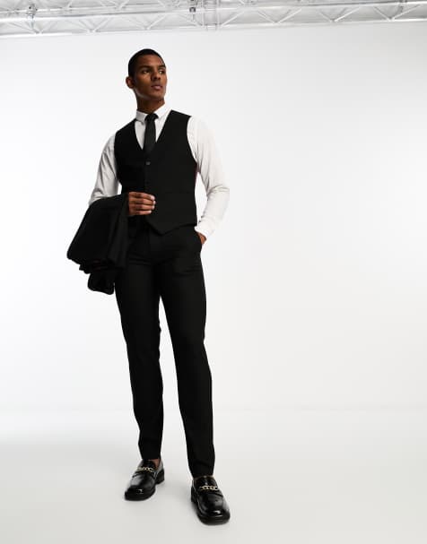 ASOS DESIGN slim fit black suit - view 1